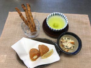 干し柿のフライ